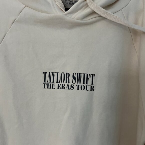Taylor Swift The Eras Tour Official Merch Cream Hoodie L Cream size LARGE - Picture 2 of 7